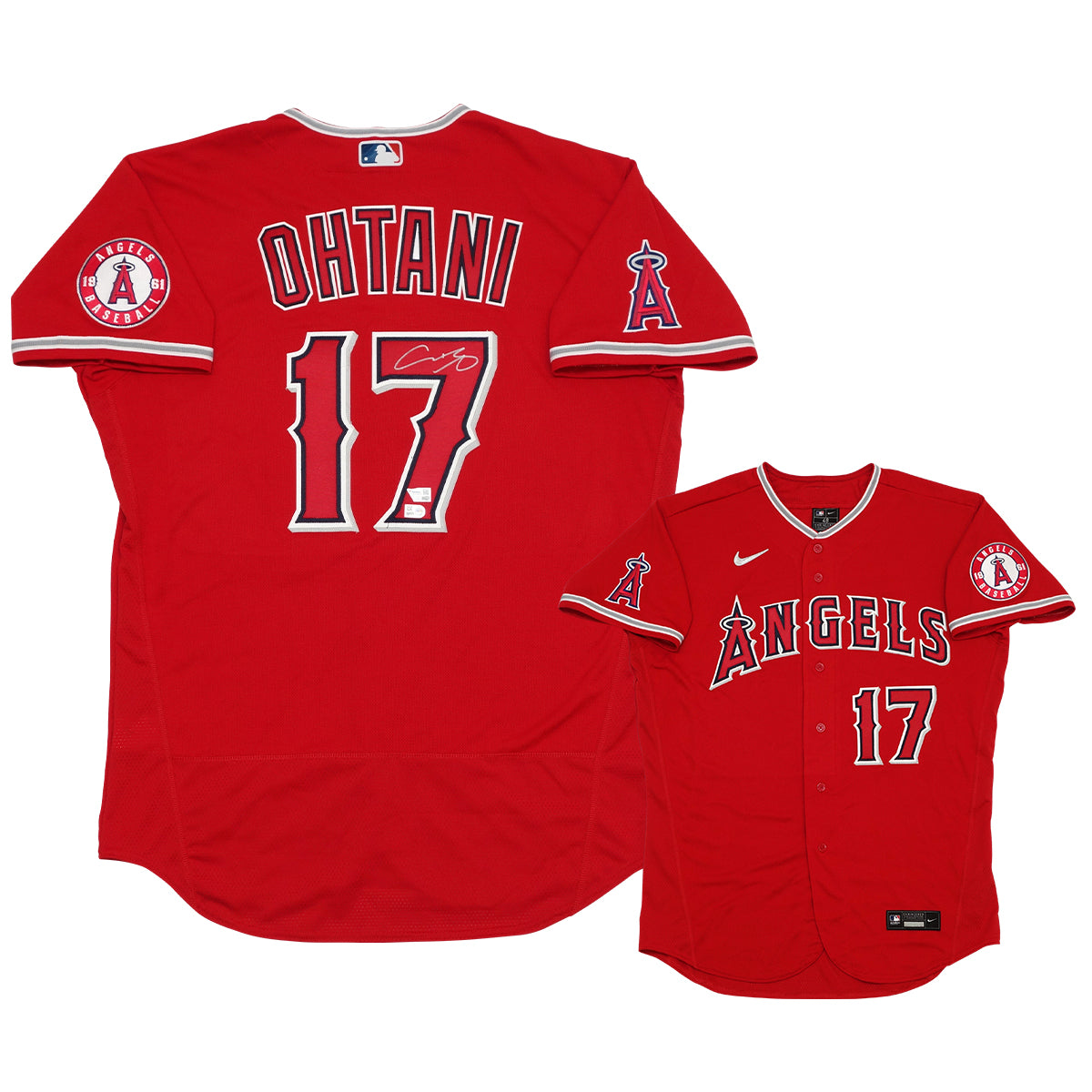大谷翔平 直筆サイン入りエンゼルス オルタネイト ユニフォーム特製フレーム (オーセンティック)