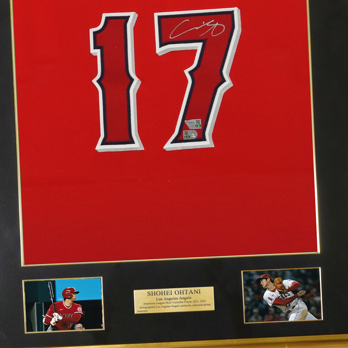大谷翔平 直筆サイン入りエンゼルス オルタネイト ユニフォーム特製フレーム (オーセンティック)