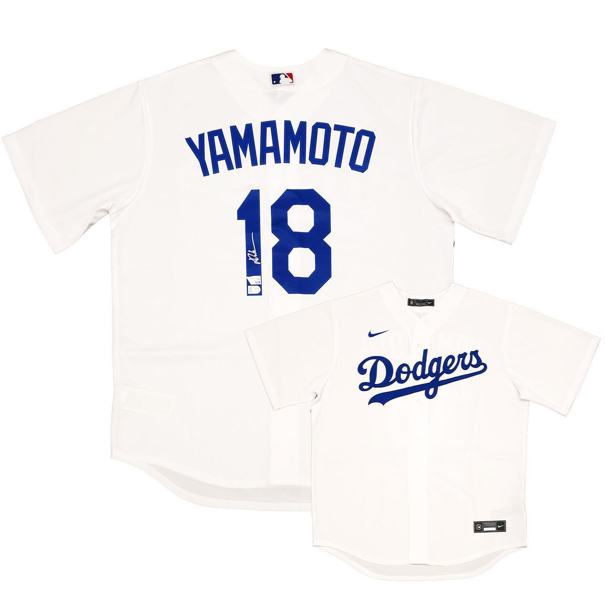 山本由伸 直筆サイン入りドジャースホームユニフォーム特製フレーム
