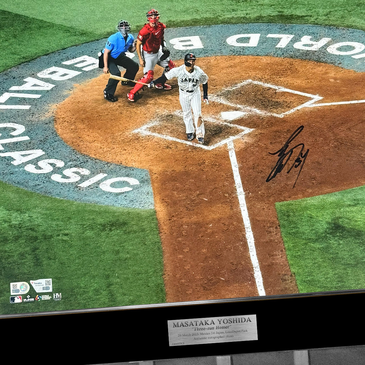 吉田正尚 直筆サイン入り日本代表2023WBCフォト特製フレーム